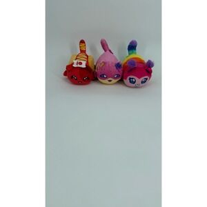 Aphmau MeeMeow Plushy Caterpillar Hot Dog Rainbow Frosted Cookie Cat New READ